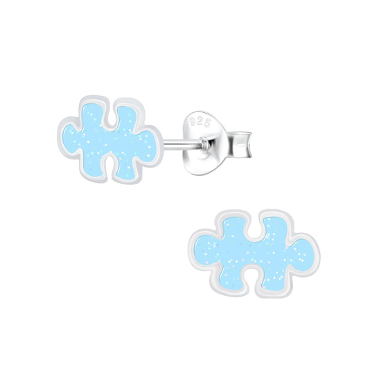 Puzzle Kinderohrringe 925 Silber