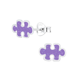 Puzzle Kinderohrringe 925 Silber