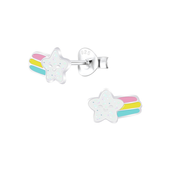 Sternschnuppen Kinderohrringe 925 Silber