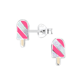 Eis Kinderohrringe 925 Silber
