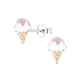Eis Kinderohrringe 925 Silber