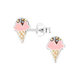 Eis Kinderohrringe 925 Silber