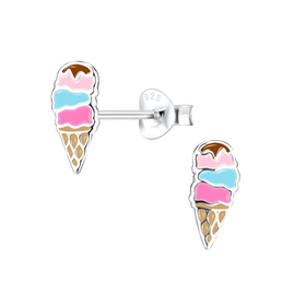 Eis Kinderohrringe 925 Silber