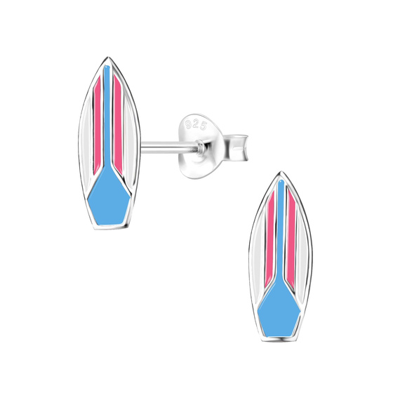 Surfboard Kinderohrringe 925 Silber