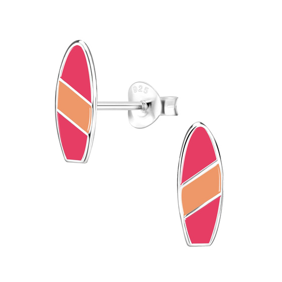 Surfboard Kinderohrringe 925 Silber