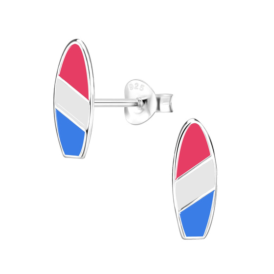 Surfboard Kinderohrringe 925 Silber