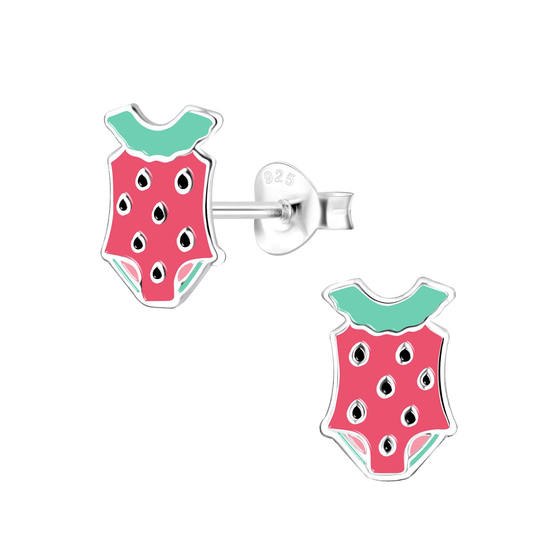 Badeanzug Kinderohrringe 925 Silber