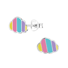 Wolken Kinderohrringe 925 Silber