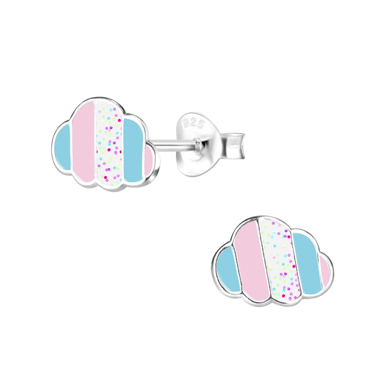 Wolken Kinderohrringe 925 Silber