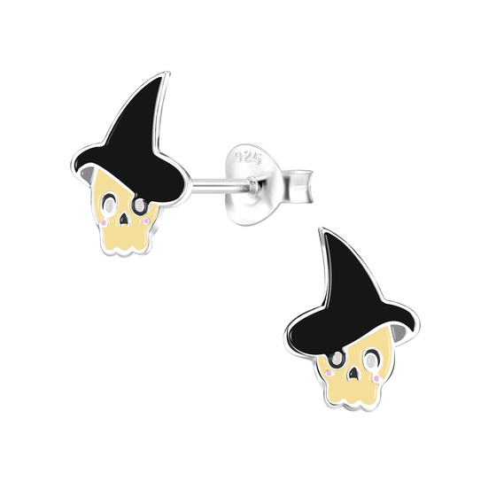 Totenkopf Kinderohrringe 925 Silber