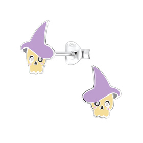 Totenkopf Kinderohrringe 925 Silber