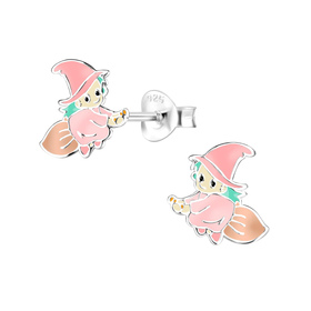 Hexen Kinderohrringe 925 Silber