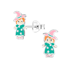 Hexen Kinderohrringe 925 Silber