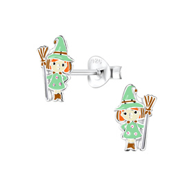 Hexen Kinderohrringe 925 Silber