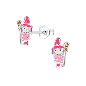 Hexen Kinderohrringe 925 Silber