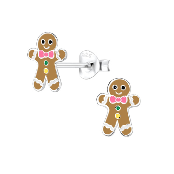 Lebkuchen Kinderohrringe 925 Silber