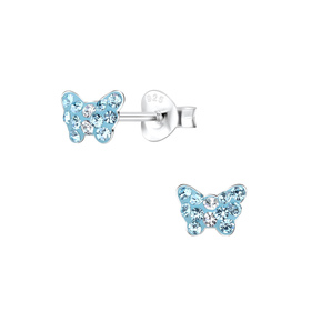 Schmetterling Kinderohrringe 925 Silber