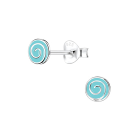Spiralen Kinderohrringe 925 Silber