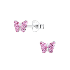 Schmetterling Kinderohrringe 925 Silber