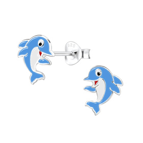 Delfin Kinderohrringe 925 Silber