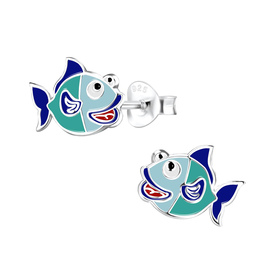 Fisch Kinderohrringe 925 Silber