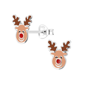 Rentier Kinderohrringe 925 Silber