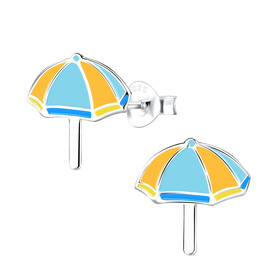 Regenschirm Kinderohrringe 925 Silber