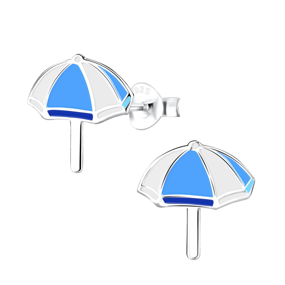 Regenschirm Kinderohrringe 925 Silber