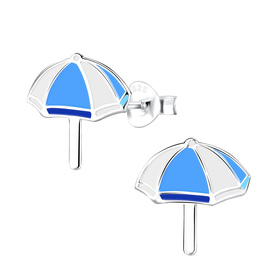 Regenschirm Kinderohrringe 925 Silber