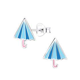 Regenschirm Kinderohrringe 925 Silber