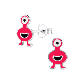 Monster Kinderohrringe 925 Silber