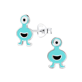 Monster Kinderohrringe 925 Silber