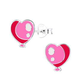 Herz Kinderohrringe 925 Silber