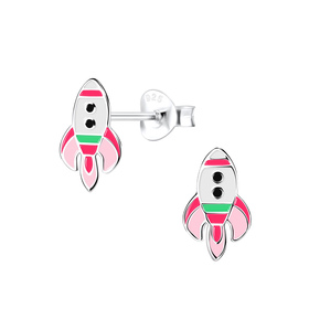 Raketen Kinderohrringe 925 Silber