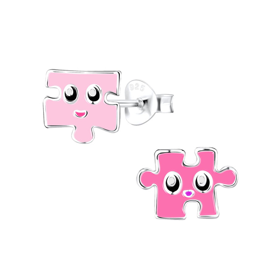 Puzzle Kinderohrringe 925 Silber