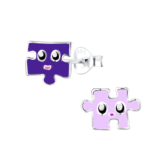 Puzzle Kinderohrringe 925 Silber