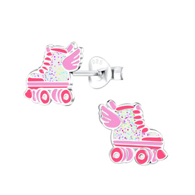 Rollerblade Kinderohrringe 925 Silber