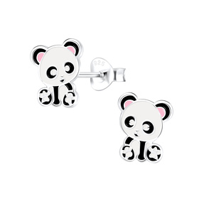 Panda Kinderohrringe 925 Silber