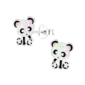 Panda Kinderohrringe 925 Silber