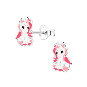 Einhorn Kinderohrringe 925 Silber