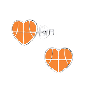 Basketball Kinderohrringe 925 Silber