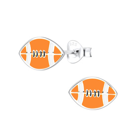 American Football Kinderohrringe 925 Silber