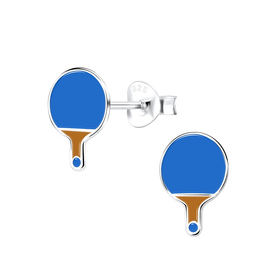 Tischtennis Kinderohrringe 925 Silber