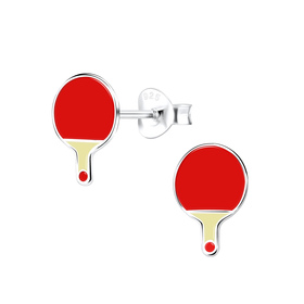 Tischtennis Kinderohrringe 925 Silber