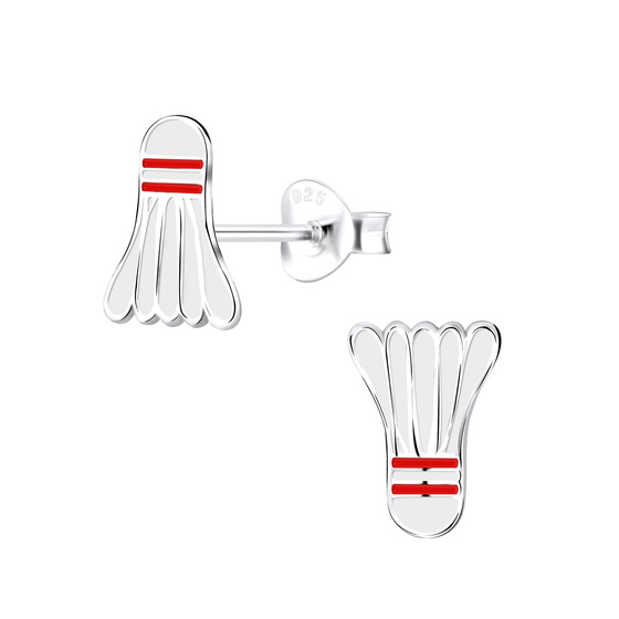 Federball Kinderohrringe 925 Silber