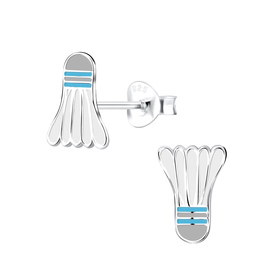 Federball Kinderohrringe 925 Silber