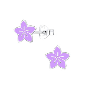 Blumen Kinderohrringe 925 Silber