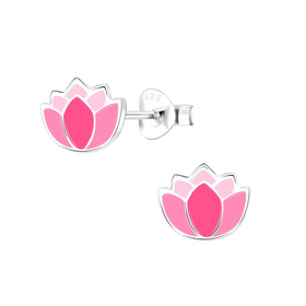 Blumen Kinderohrringe 925 Silber