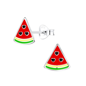 Wassermelonen Kinder Ohrringe 925 Silber