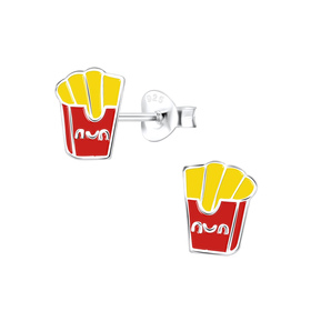 Pommes Kinder Ohrringe 925 Silber